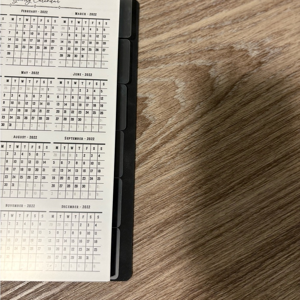 Black Crocodile Pattern Planner - Picture 9 of 10